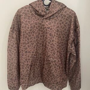 Leopard hoodie size M